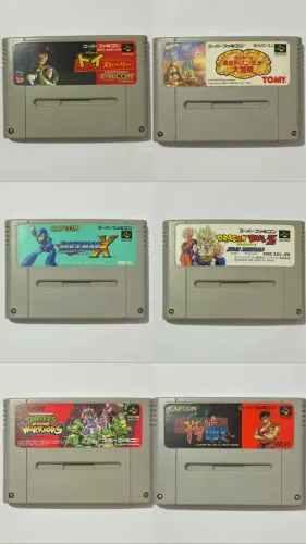 Lote jogos originais Super Nintendo