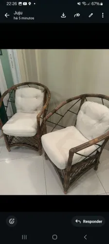 Cadeira vime velha bahia duas 