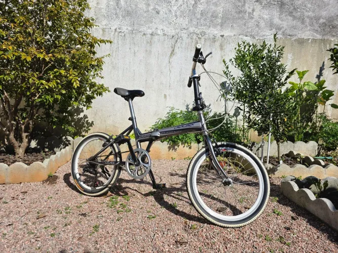 Bicicleta Dobrável Aro 20, câmbio Shimano de 7 marchas - Desapegando<br>?