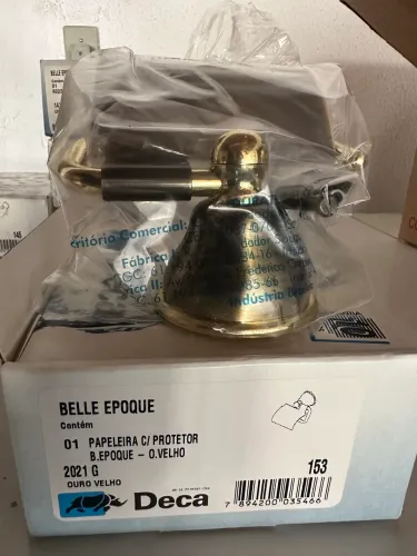 PAPELEIRA DECA BELLE EPOQUE -OURO VELHO