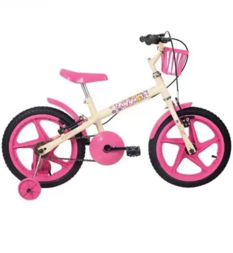 Bicicleta  infantil 16" Verden Fofys Bege,Fúcsia