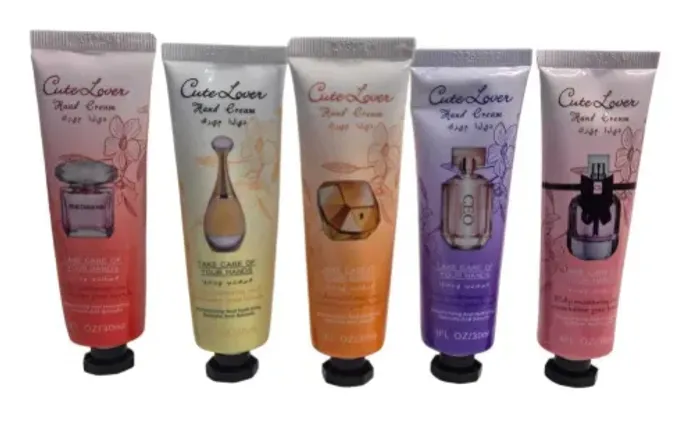 Kit 5 Cremes Hidratantes Para Mãos Cute Lover 30ml