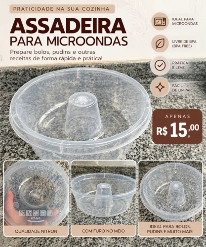 Assadeira para microondas
