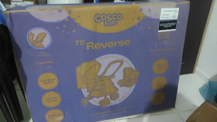 Travel System Cosco Kids, Reverse Duo, 0 a 15kg, Preto Bronze