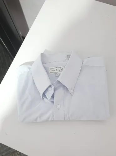 Camisa Social Pierre Scafitte Paris Original Azul Claro Tam 41 G Manga Longa
