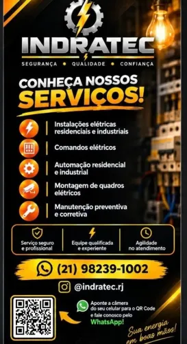 Serviços de elétrica com trt, cnpj e nota fiscal.