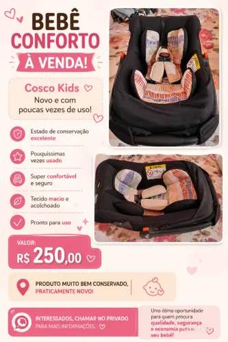 Vendo bebê conforto semi novo 