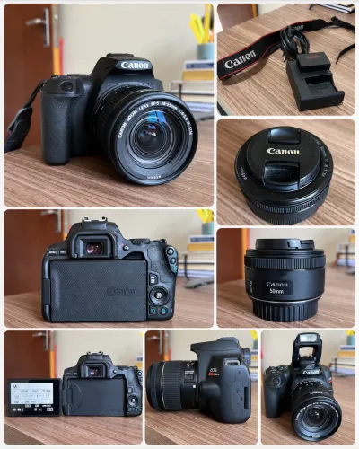 Canon EOS Rebel SL3 + 2 lentes