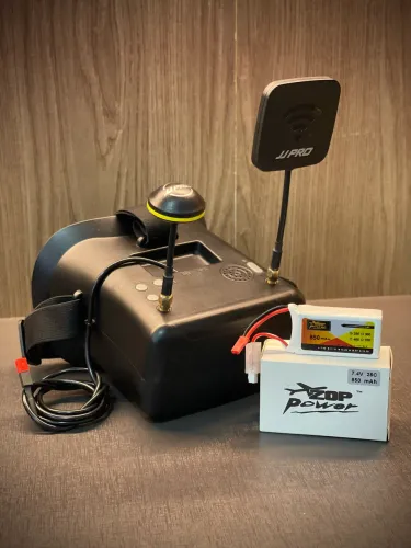 Óculos Analógico FPV + Bateria 2s 850mah