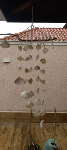 Sino dos ventos com conchinhas