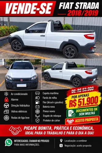 Fiat Strada Working Hard 1.4 Fire Flex 8V CS 2019
