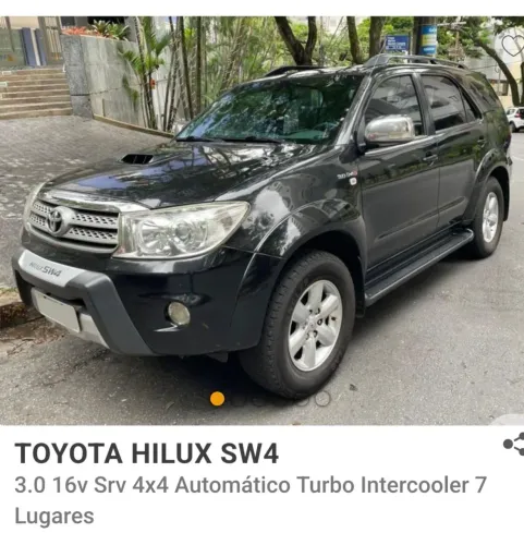 Toyota Hilux SW4 SRV D4-d 4X4 3.0 TDI Dies. AUT 2010