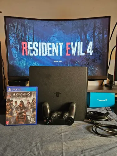 PS4 SLIM 500GB Desbloqueado + 8 JOGOS