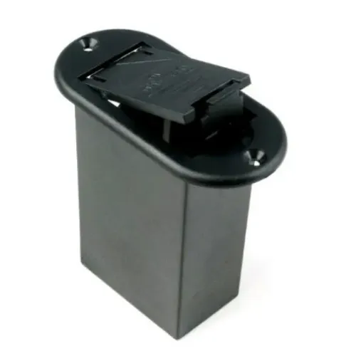 Caixa Case Bateria 9v Compartimento Box para Bateria 9 Volts para Instrumento Acústico