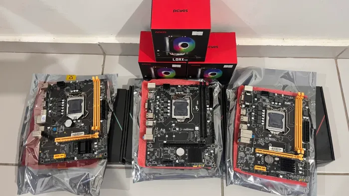 3 Placas Mãe Intel (2x H310 + 1x H510M+ a520m ) + Coolers | Oportunidade