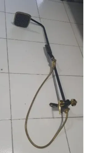 Chuveiro Luxo Aço Inox Monocomando Dourado