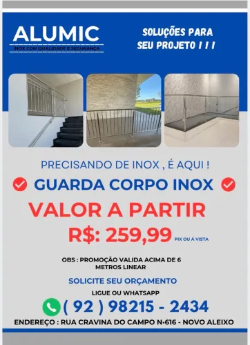 Guarda corpo inox 