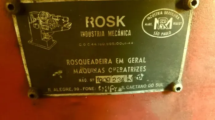 ROSQUEADEIRA DE BARRAS ROSK INDUSTRIAL - ROBUSTEZ E PRECISÃO PARA SUA PRODUÇÃO