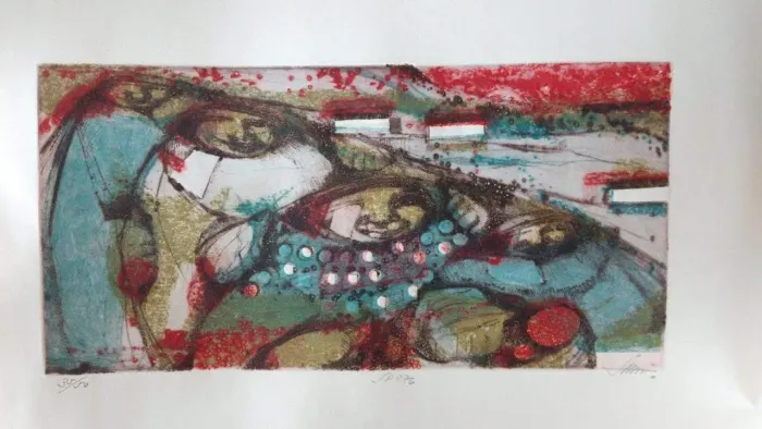 Gravura original  João Rossi 1976 