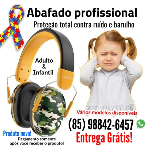 Abafador de Ruído profissional infantil e adulto garantia e entrega grátis 