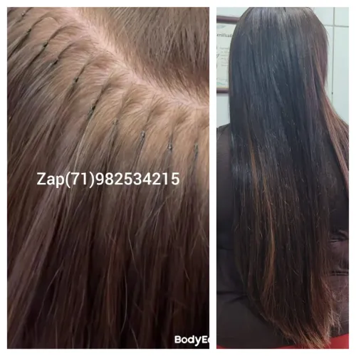 Aplicação de mega hair manutenção confecção e configuração