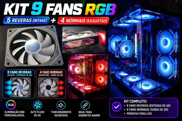 Kit de ventoinhas upsiren ARGB