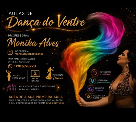 Aulas de dança individuais, coletivas e eventos 