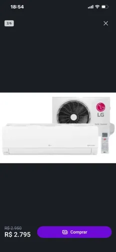 Vendo ar condicionado LG inverter 12 mil btus