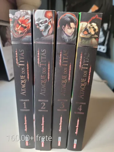 Mangás Attack on Titan vol 01 ao 04