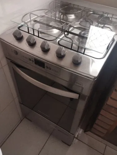 Fogão Brastemp ative 4 bocas