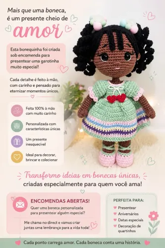 Boneca July Amigurumi