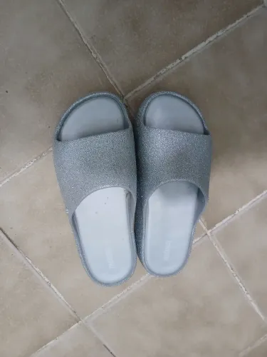 Melissa free plataform glitter prata 