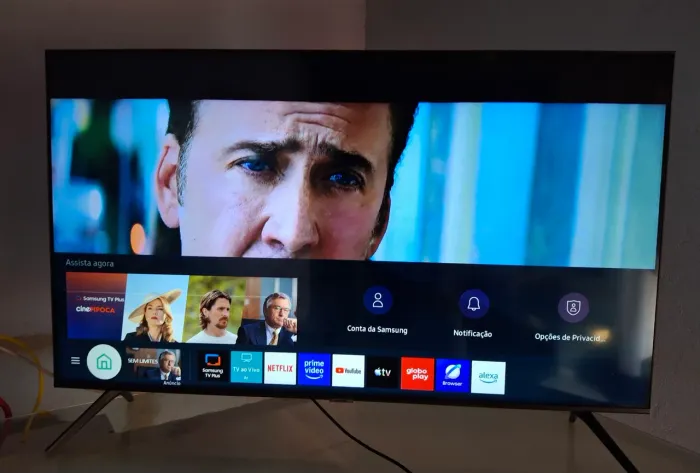Tv smart 50" 4k samsung comando de voz