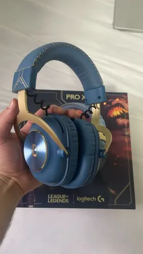 Headset Logitech G PRO X League of Legends - Blue VO!CE - Usado