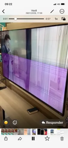 Tv com defeito para peças !