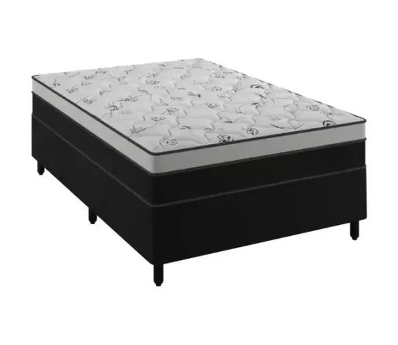 Base com colchão d33 molas ensacadas casal