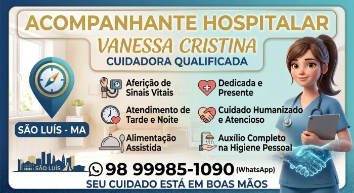 Sou acompanhante e Cuidadora de idosos