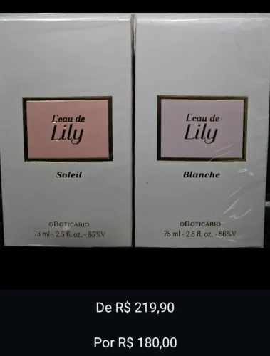 Queima de estoque para perfumes e cremes 