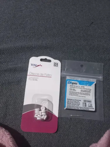 Disco de filtro odontológico e mandril