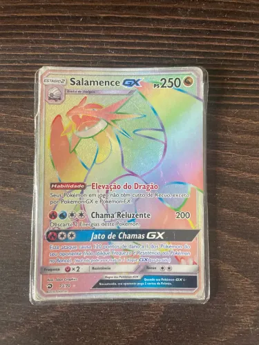 carta pokémon salamence gx 73/70
