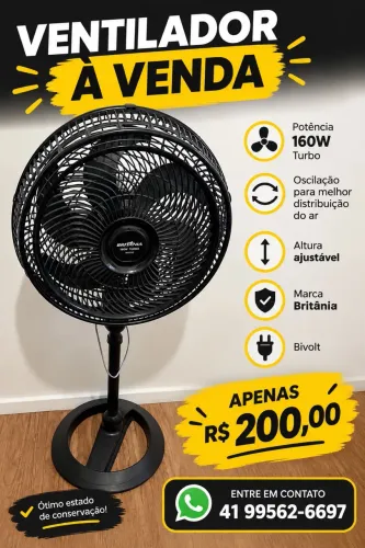 Ventilador Britânia 180w Turbo