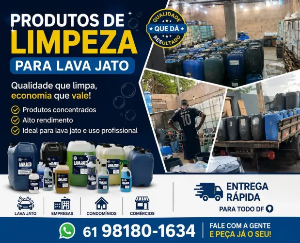 Produtos para LAVA JATO E PREDIAL...