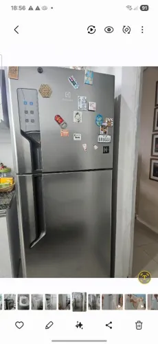 Geladeira frost free Electrolux 431l inox