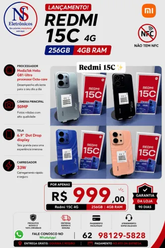 Xiaomi Redmi 15C 04/256 Novo Lacrado