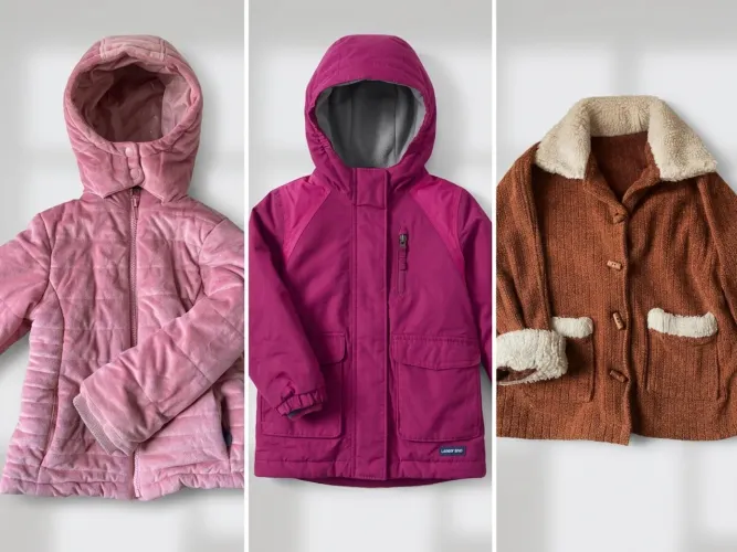 Kit 3 Casacos Infantis de Inverno para Menina - Super Quentes (Centro Histórico)