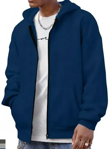 CAMISA JAQUETA  C CAPUZ E ZIPER TAM G NOVO