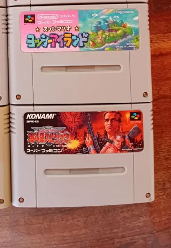 Lote com 2 ótimos jogos originais japoneses de Super Nintendo