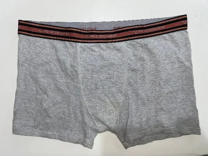 Cueca Boxer Lupo Cinza Usada - Confortável e Ajustada