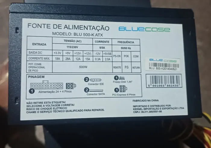 Fonte ATX 500w