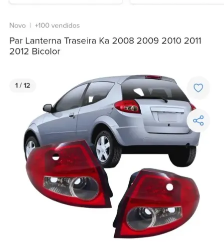 Par de lanternas ford ka 2008a 2012 usado